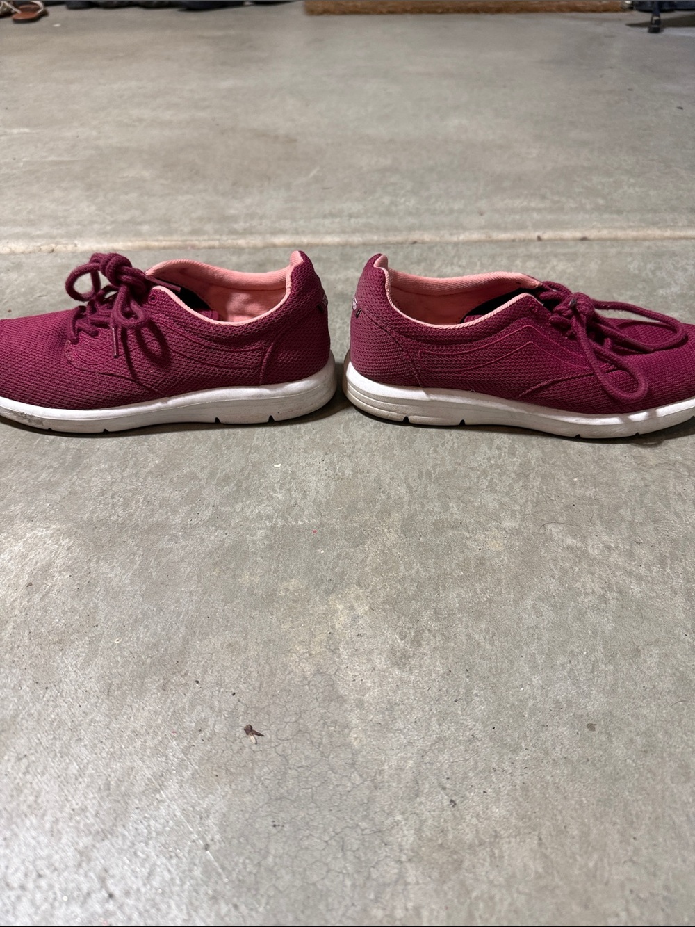 Vans Women's Burgundy Low-Top Canvas Sneakers - Picture 7 of 10